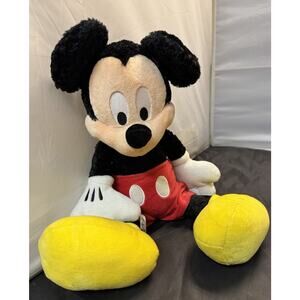 Disney Parks WDW Mickey Mouse Plush 16” Stuffed Animal Authentic Original NWT